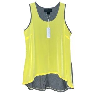Kardashian Kurves Warm Summer Nights Hi-Low Neon Tank Top